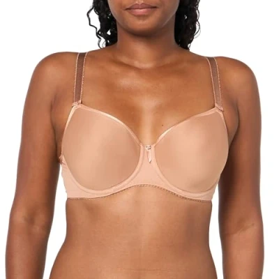 Image of Fantasie Women&#039;s Rebecca Essentials Underwire Spacer T Shirt Bra, Opaque, Cafe Au Lait, 36D