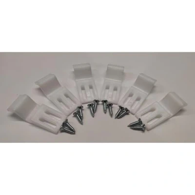 Image of Bath Panel Clips and Screws Pack of 6