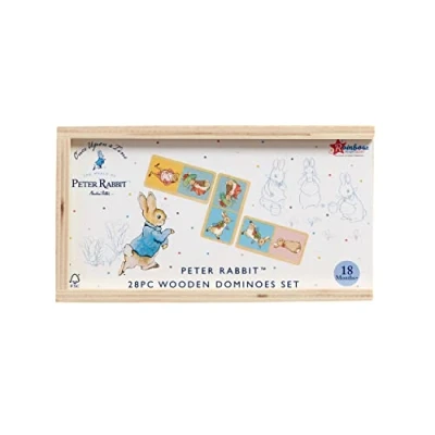 Image of Rainbow Designs Official Peter Rabbit Children&#039;s Early Learning Dominoes For Family Fun Tabletop Game, 28 Pieces