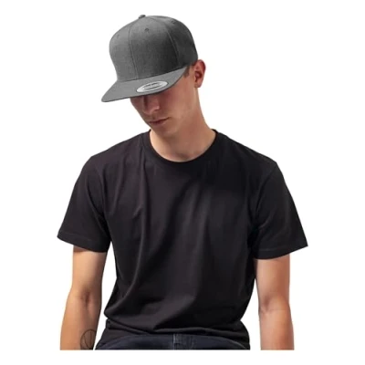Image of Flexfit Unisex Classic Snapback Cap, Grey Dark