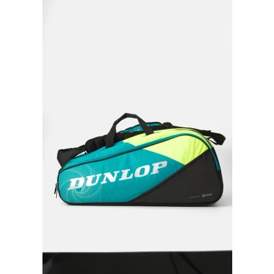 Image of Dunlop TAC Sxperformance 12 Racket Unisex bag, Size: One Size, Teal/black/yellow