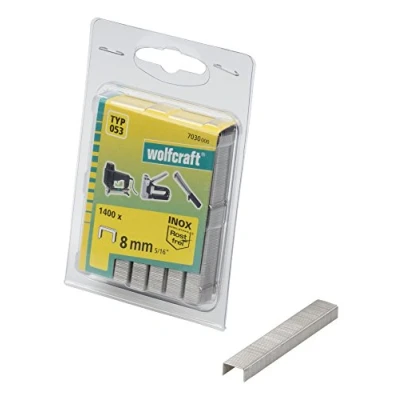 Image of wolfcraft Broad Backed Staple, Inox, Type 053 I 7030000 For optimum hold
