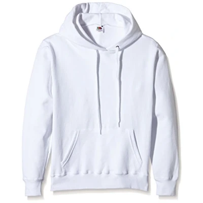 Image of Fruit of the Loom Women&#039;s Pull over Classic Hooded Sweat, White, 14 (Manufacturer Size:Large)