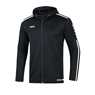 Image of JAKO Women&#039;s Striker 2.0 Hooded jacket, black/white, 34 (EU)