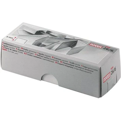 Image of Novus 26/6 Staples Galvanised (Pack of 5000) You will receive 1 Pack 5000