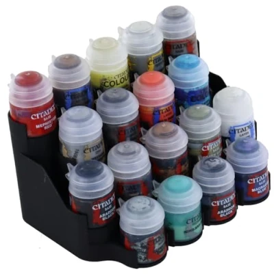 Image of Feldherr paint Rack compatible with 18 Citadel pots (12 ml / 24 ml), Color:Black