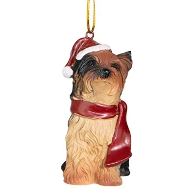 Image of Christmas Ornaments Xmas Yorkie Holiday Dog Decorations