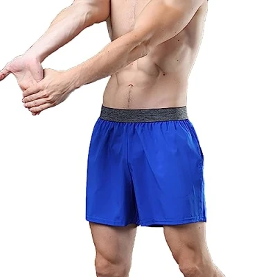 Image of BUKKNYE Men Running Shorts Men&#039;s Workout with Phone Pocket 2 in 1 Gym Training Lightweight Quick Drying(Blue,M