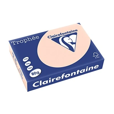Image of Clairefontaine Trophee Colours Paper 80 gsm A4 Salmon 500 Sheets