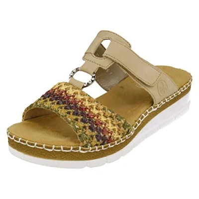 Image of Rieker Women&#039;s V1243 Mule, Bunt, 5.5 UK