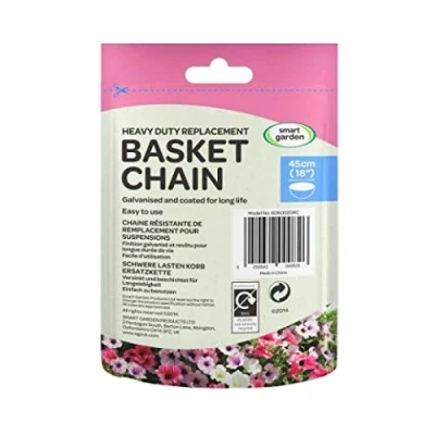 Image of Smart Garden Products Heavy Duty 4 Way Replacement Chain for Hanging Baskets Black