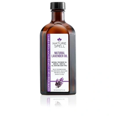 Image of Nature Spell Lavender Treatment Oil for Hair &amp; Body (150ml)
