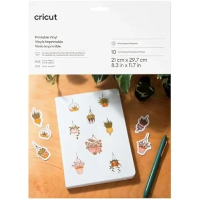 Image of Cricut™ Printable Vinyl A4 (10 ct), Silver
