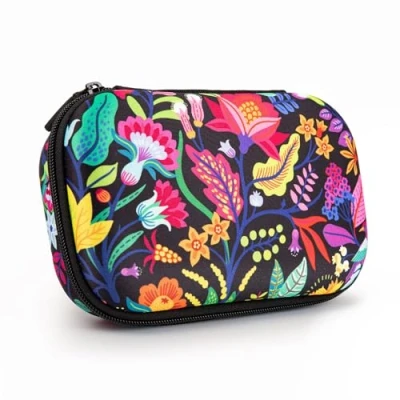 Image of ZIPIT Flowers Pencil Box for Girls Case School Organizer Bag Large Capacity Pouch
