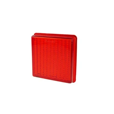 Image of Henry Kent Trailers Fog Light Lens Only, Suitable for Ifor Williams, Genuine, Square, Rubbolite, Maypole,