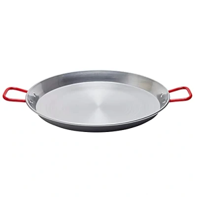 Image of Garcima La Ideal Polished Steel Paella Pan 55cm