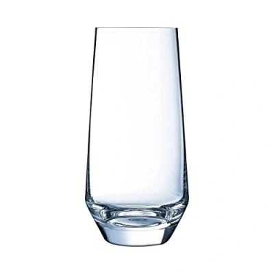 Image of Chef &amp; Sommelier Lima HiBall Glasses 450 ml/16 oz (Pack of 6), Clear, Size: 160(H) x 77(Dia) mm, Highball Cocktail Juice Water Tall Drinking Tumblers, Model: L2356, CP855