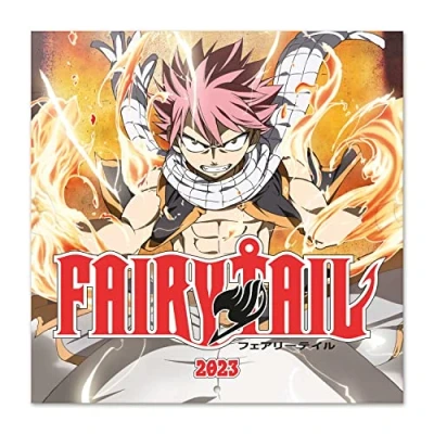 Image of Grupo Erik Fairy Tail Wall Calendar 2023 12&#039; x FSC 12 Month Planner Square Family Gifts Poster