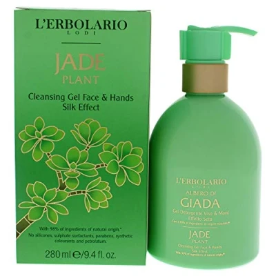 Image of LErbolario Jade Plant Cleansing Gel Face and Hands Silk Effect for Unisex 9.4 oz Cleanser