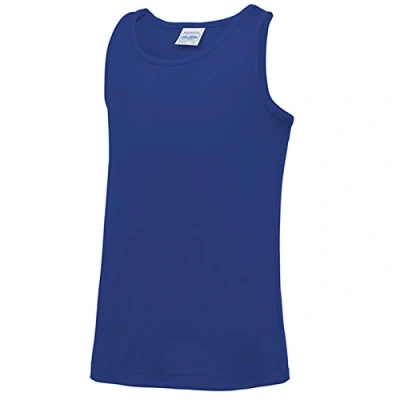 Image of AWDis Kids Cool Vest Sporty fit T Shirt JC07J 100% Polyester (9 11, Royal Blue)