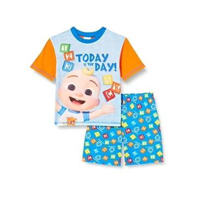 Image of CoComelon Baby Boys Pyjamas Short Toddler Summer Pjs, Ages 6 Months to 5 Years, Official Merchandise (3 4 Years) Blue