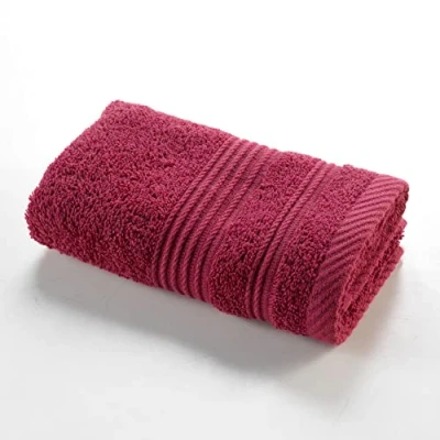 Image of Douceur d&#039;Intérieur, Guest Towel (30 x 50 cm) Tendresse Ruby, Plain Sponge