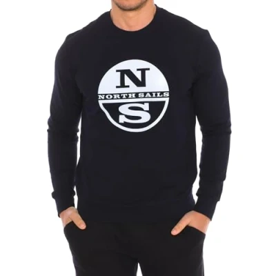 Image of North Sails Mens Long sleeved crew neck sweatshirt 9024130 men Blue material_cotton Size X Large