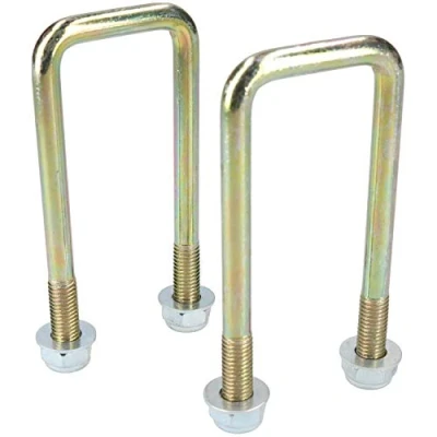 Image of 2 Pack M10 40mm x 110mm U Bolt N for Trailers with Nuts HIGH TENSILE