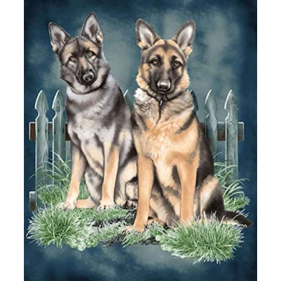 Image of YISUMEI 125x200 cm Blanket Comfort Warmth Soft Cozy Easy Care Machine Wash German Shepherds Dog