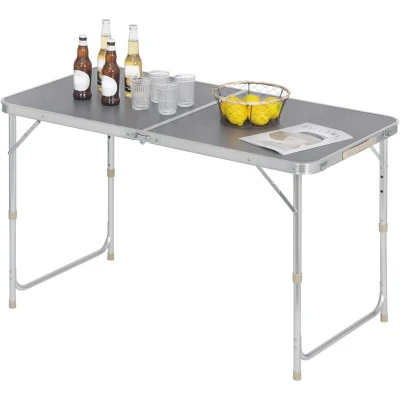 Image of WOLTU Camping Table Picnic White Lightweight Folding Outdoor Garden Balcony Market Kitchen Work Adjustable