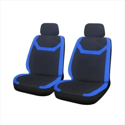 Image of UKB4C Blue Black Modern Look Pair Front Car Seat Covers