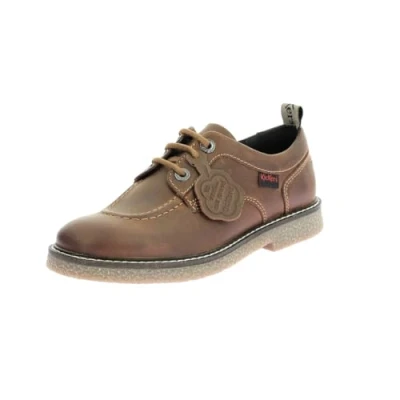 Image of Kickers Women&#039;s Kick Levy Oxford Flat, Camel, 3.5 UK