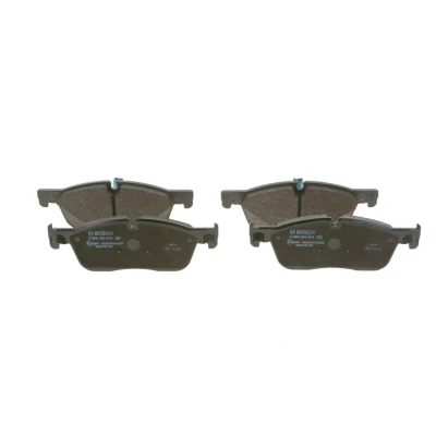 Image of C2C4198, LR061373, LR072681, LR128263, LR160435 Brake pad set BOSCH 0 986 494 818 Low Metallic with anti squeak plate, piston clip