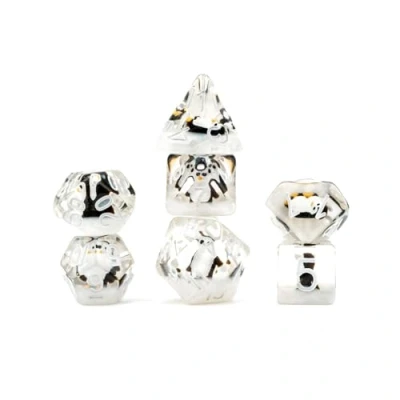 Image of FanRoll by Metallic Dice Games 16mm Resin Poly DND Set: Penguin Dice, Role Playing Game for Dungeons and Dragons