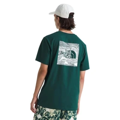 Image of The North Face BOX Celebration TEE Print Tshirt, Men&#039;s, Size: XXL, Deep nori