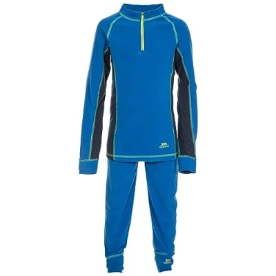 Image of Trespass Bubbles Kids Base Layer Set Boys &amp; Girls Long Sleeve Top and Trousers
