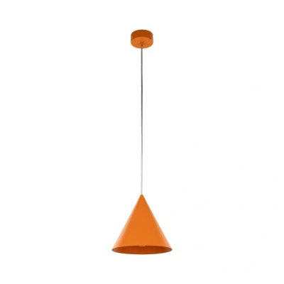 Image of Cono 19cm Dome Pendant Ceiling Light Orange 1xE27