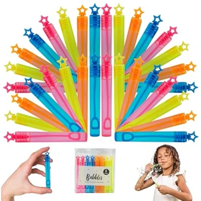 Image of Bubbles for Kids 40PCs Giant Bubble Wands, Party Bag Fillers, Class Gifts, Multipack, Summer Gifts Children, Garden Toys, Multipack