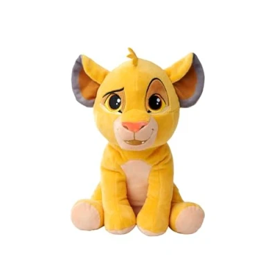 Image of Simba Disney Lion King Character 25cm tall, Celebrating 30 Years of The King, cuddly soft toy for kids and adults birthday gift or just collect them all, Brown