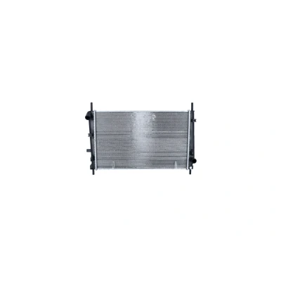 Image of 1029616, 1029617, 1086946, 6775666, 6775669 Engine radiator NRF 509528 Aluminium 619mm 386mm 24mm with mounting parts Brazed cooling fins