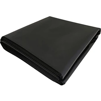 Image of NDC Polipak Black Heavy Duty Polythene Plastic Sheeting DPM DPC Damp proof Membrane 4 Metre x 3 250mu 1000g BBA