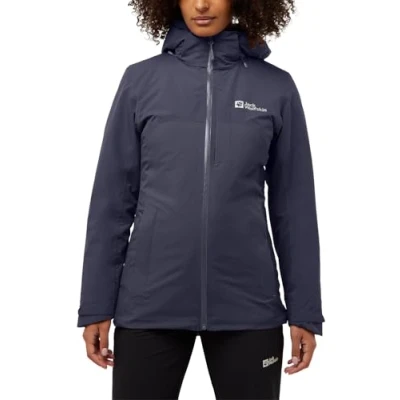Image of Jack Wolfskin Women&#039;s Hunberg 3 in 1 JKT W Jacket, Graphite, M