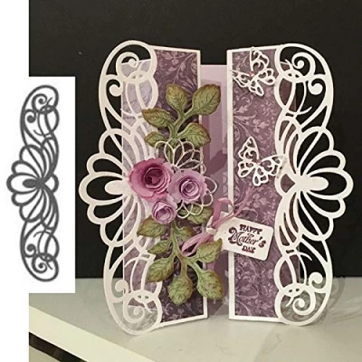 Image of Cutting Dies for Card Making, YunTrip Lace Border Metal Die Cut Stencils DIY Scrapbooking Photo Album Decorative Paper Craft Greeting Cards/Invitation