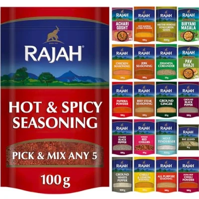 Image of Hot Spicy Seasoning by Rajah Spices 5 x 100g or Pick Any