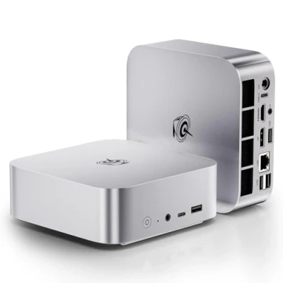 Image of Beelink Mini PC SER8, AMD Ryzen 7 8745HS(8C/16T, up to 4.9GHz), 24GB DDR5 RAM 1TB M.2 PCIe4.0 SSD, 4K Triple Display, USB4, HDMI2.1, DP1.4, BT5.2, WiFi6, 2.5G LAN, Gaming Computer