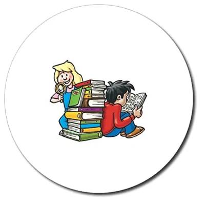 Image of 105 Personalised Reading Comprehension Childrens Pupils Motivational School Praise Teachers Reward Stickers 37mm Primary Teaching Services