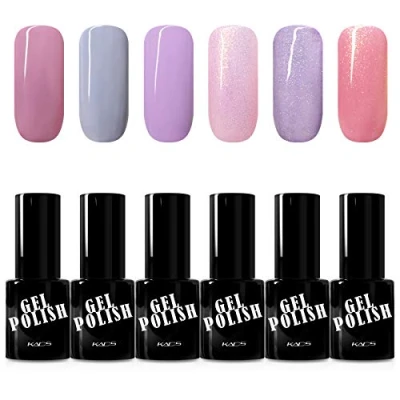 Image of KADS Gel Nail Polish, 9.5ml/pcs 6 Colors Soak off UV LED Polish Art Manicure