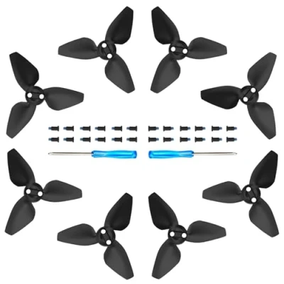 Image of Craznick Propellers for DJI Neo Drone Prop Blades Replacement Low Noise Wings Spare Propeller Blade Accessories Exclusive Screwdrivers &amp; Screws 8 pcs