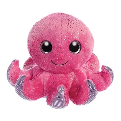 Image of Aurora, Sparkle Tales, SeaStar Octopus, 5In, 61315, Pink, Soft Toy