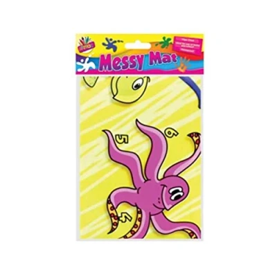 Image of Kids ArtBox Painting Waterproof Sea Creatures Wipe Clean Messy Mat (80 x 53 CM)